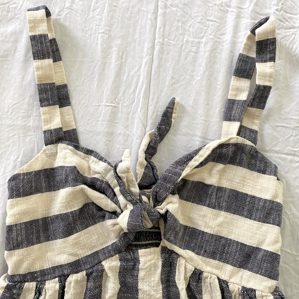 Striped canvas dress